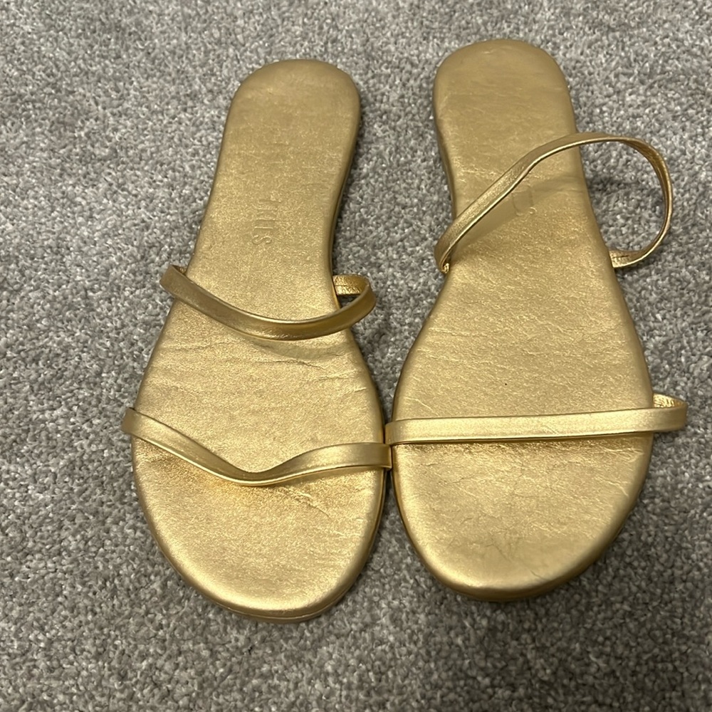 TKEES Gemma Slide in metallic gold (brand color: blink) size 38